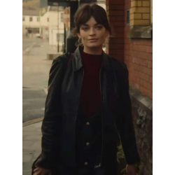 Maeve Wiley Sex Education S04 Leather Jacket